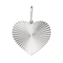 Pingente Coração Risc Clean Grande Prata 925