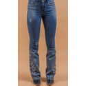 Calça Jeans Flowers Miss Country