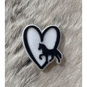 Pin para Crocs Coração Cavalo