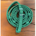 Rédea Tambor Nylon Trança Chata - Verde Bandeira