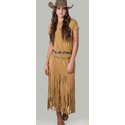 Vestido Franjas Caramelo