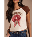 Cropped Raglan - Moon Horse