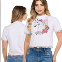 Cropped Ox Horns - Branco