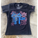 T-shirt Infantil Ox Horns - Preta