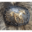 Fivela Cavalo Dourada