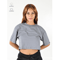 Cropped Oversized Cinza