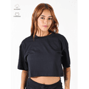 Cropped Oversized Preto