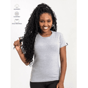 Baby Look Feminina Cinza