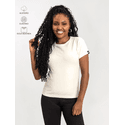Baby Look Feminina Off White
