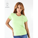 Baby Look Feminina Verde Pistache
