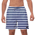 Short Masculino Linhas Azuis Moda Praia ou Academia W2 Premium