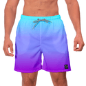 Short Masculino Degrade Azul e Roxo Moda Praia ou Academia W2 Premium