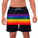 Short Masculino Arco-Íris Moda Praia ou Academia W2 Premium