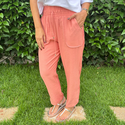 Calça Feminina Sarja Marante - Coral