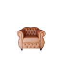 Poltrona Chesterfield Conde 1,00Marrom Caramelo Yasbelly Decor