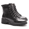 BOTA FEMININA COTURNO EM COURO TRATORADA 40F120-PRETO