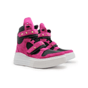 Tênis Sneaker Crossfit Preto Com Rosa Pink