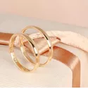 Aliança de Ouro 18k O PAR 
