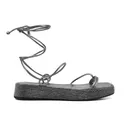SANDÁLIA FLATFORM FERNANDA BRILHO ÔNIX