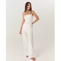 PANTACOURT LINHO OFF WHITE MONICA