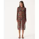 Vestido de Tule com Estampa de Conchas Gi