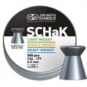Chumbinhos JSB SCHaK Middle Weight 4,5mm Peso médio: 0,520g / 8,02 gr lata com 500 pçs