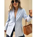 BLAZER CARLA ALFAIATARIA AZUL CLARO