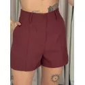 SHORT CAMILA ALFAIATARIA TELHA