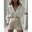 SHORT CAMILA ALFAIATARIA AREIA
