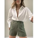 SHORT CAMILA ALFAIATARIA OLIVA