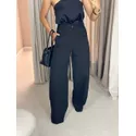 CALÇA MARIA EDUARDA PANTALONA Preta