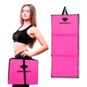 Colchonete Dobrável Maleta Rosa Academia Fitness Abdominal Yoga Pilates Espuma Confortável D50