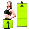 Colchonete Dobrável Maleta Verde Neon Academia Fitness Abdominal Yoga Pilates Espuma Confortável D50 Fluorescente