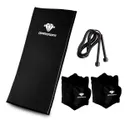Kit Treino Colchonete + Caneleira Tornozeleira 5KG + Corda de Pular