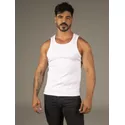Camiseta Regata Branca Canelada Dulk 