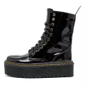 Coturno Plataforma Brienne Verniz Preto