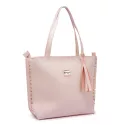 Bolsa Feminina Exclusive Estilo Sacola Grande De Ombro Lisa Bege - Gouveia Costa 