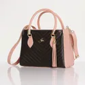 Bolsa Sonhos Bicolor Preto com Rosa