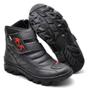 Coturno Bota De Motoqueiro Semipermeável Resistente Unissex de Couro Casual Confortável