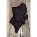 Body Nula Manga longa Poloni - Preto