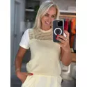 Blusa Biamar Com Detalhe Vazado Amarelo