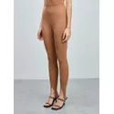 Calça Fuso Canelada Caramelo