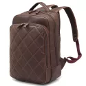 Mochila de Couro Lançamento Dubai matelassê café urbano