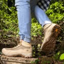 Bota Adventure Vibram em Couro Spock Bege