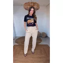 Calça Cenoura Alfaiataria Bege 
