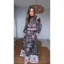 Saia Evase Jardim Maravilhoso Estampado