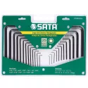 Jogo de Chave Hexagonal 3/64 a 3/8 Pol ST09120SJ Sata