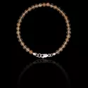 Pulseira Pedra Natural Citrino 4mm Prata 925 