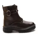 Bota Molly Feminina Angel Cano Curto com Zíper e Spike Capuccino
