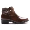 Bota Molly Feminina Melissa com Spike e Fivela Lateral Capuccino